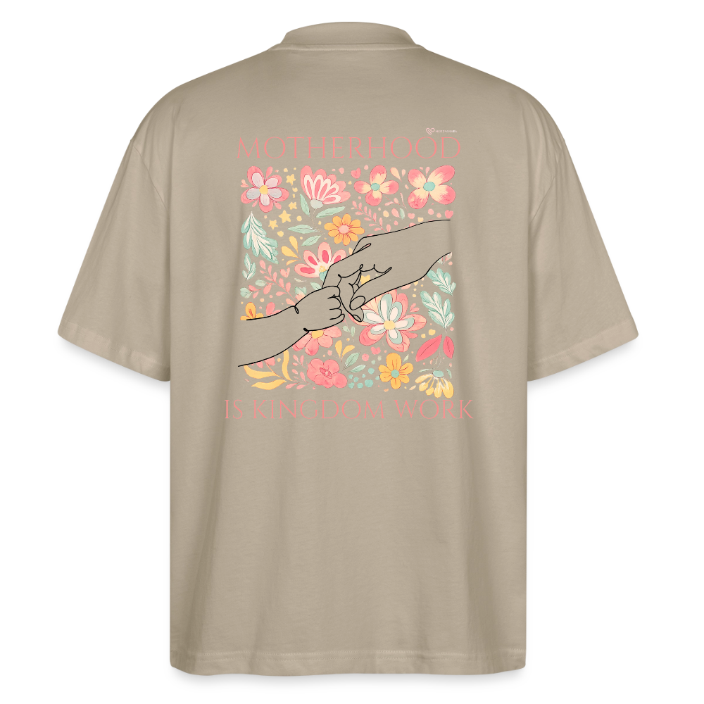 Motherhood is Kingdom Work Damen T-Shirt - Steingrau