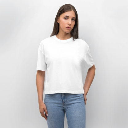 Minimalistisches Retro Damen Shirt - Weiß