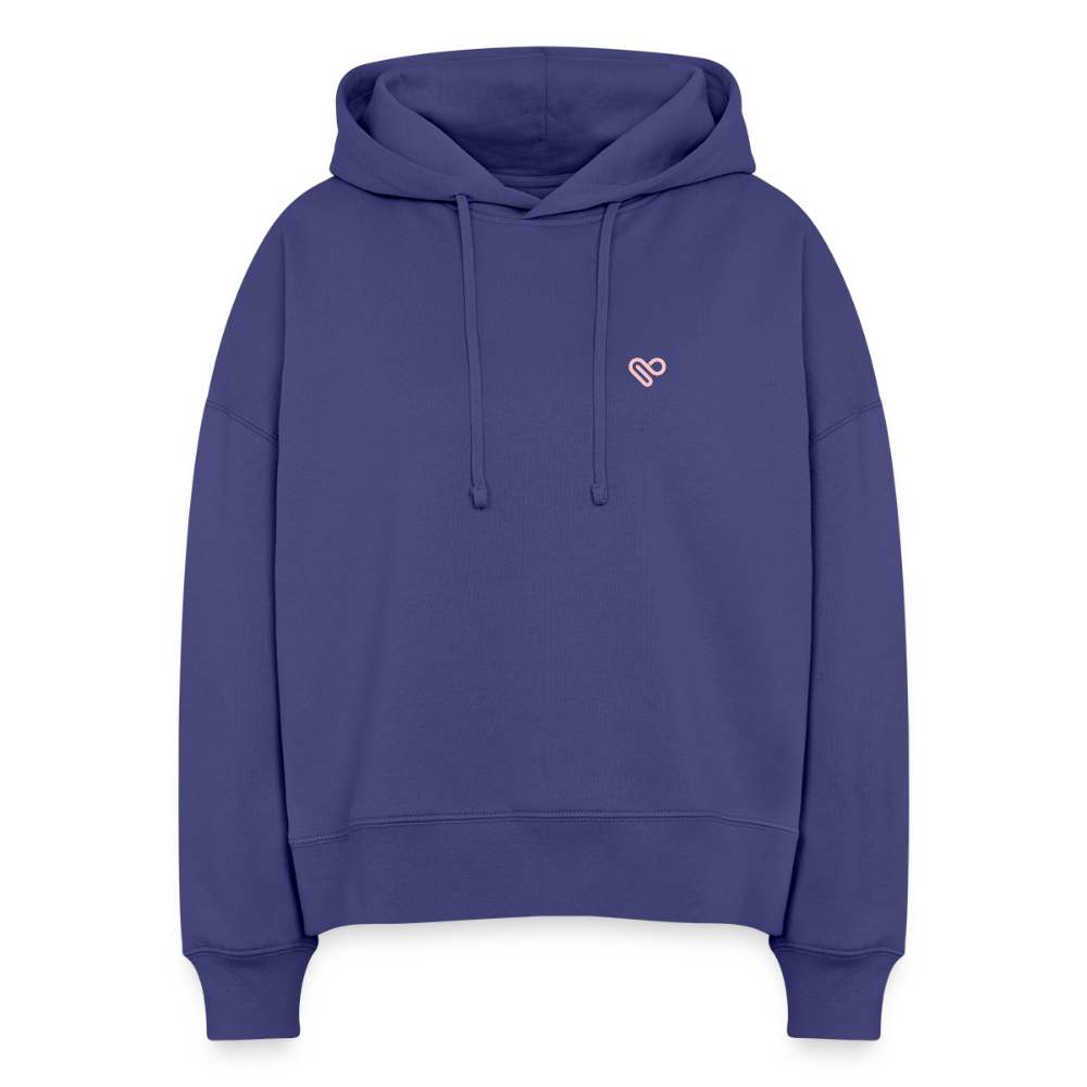 Damen Hoodie – COOL MOMS CLUB | 100 % Bio-Baumwolle · Vegan · Statement Hoodie für Mamas - Dämmerung