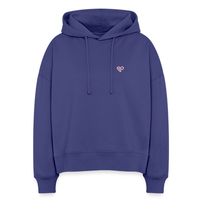 Damen Hoodie – COOL MOMS CLUB | 100 % Bio-Baumwolle · Vegan · Statement Hoodie für Mamas - Dämmerung