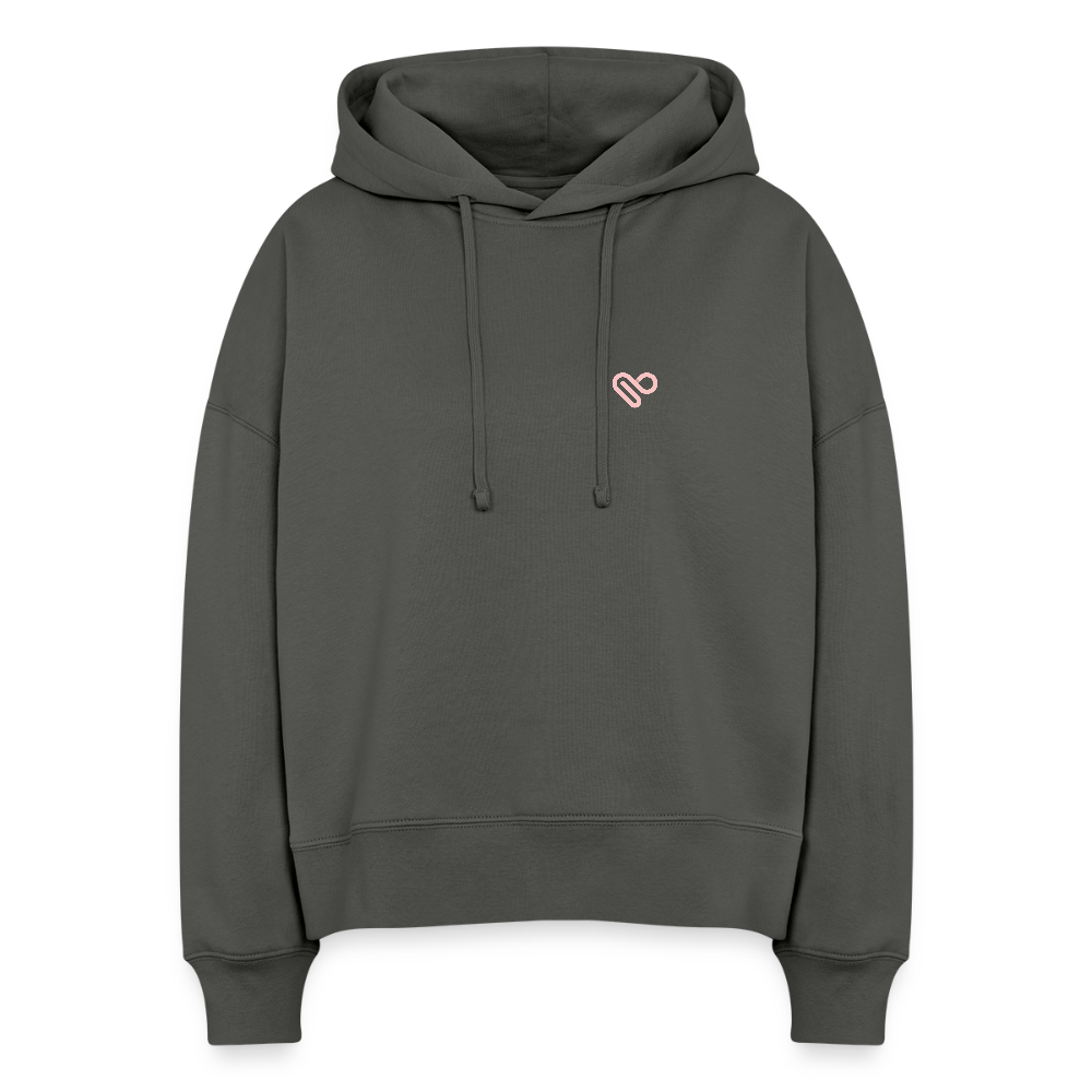 Hoodie „What if you fly?“ – Motivations Hoodie aus 100% Bio-Baumwolle - Anthrazit