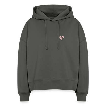 Hoodie „What if you fly?“ – Motivations Hoodie aus 100% Bio-Baumwolle - Anthrazit