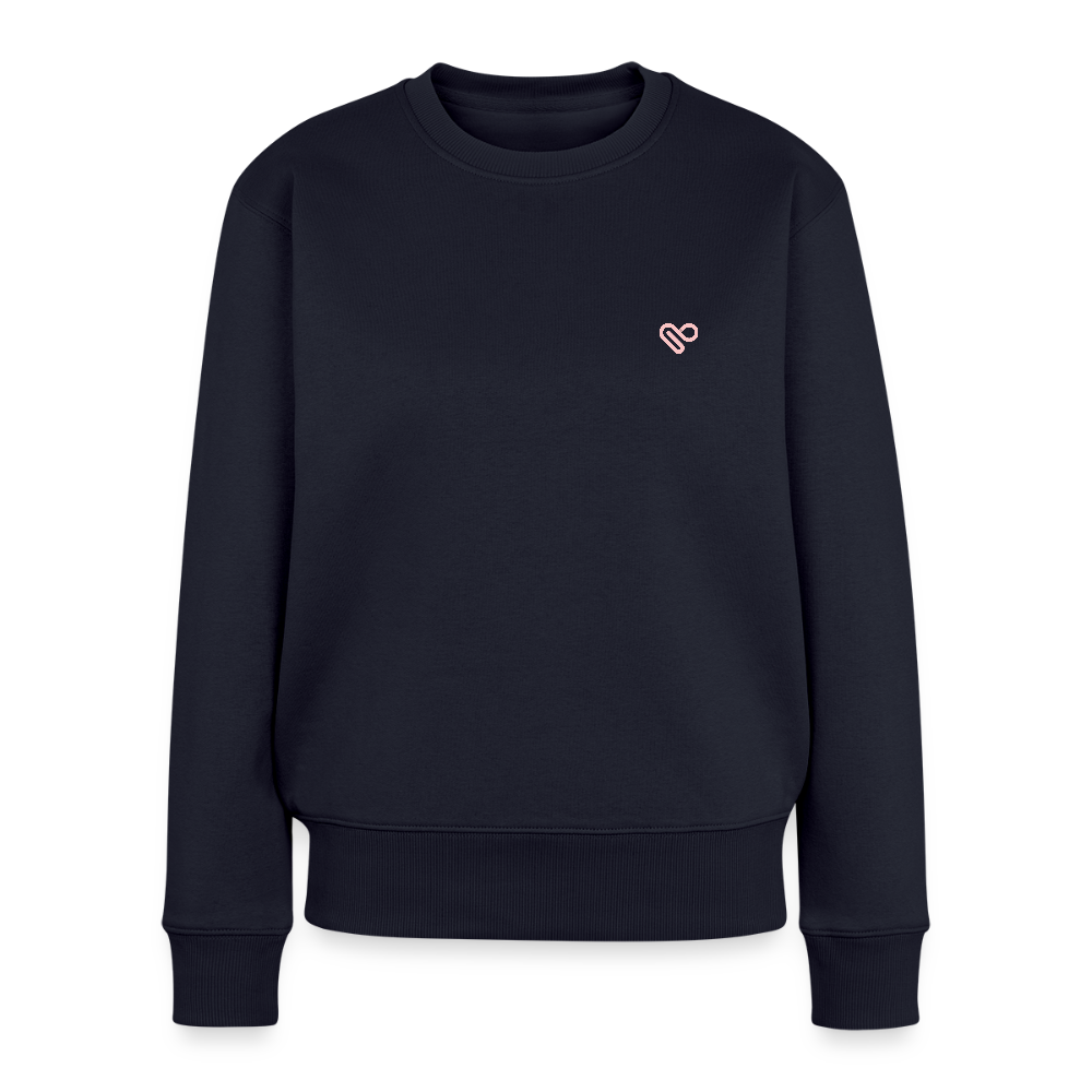 Herzfarben Damen Sweatshirt – DON’T FEED THE MONKEYS | Statement Sweater - Navy