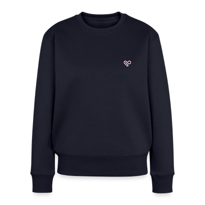 Herzfarben Damen Sweatshirt – DON’T FEED THE MONKEYS | Statement Sweater - Navy