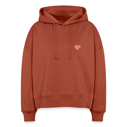 Hoodie „It’s Time to Start Dreaming Again“ – Bio-Baumwolle, fair & nachhaltig - Terrakotta