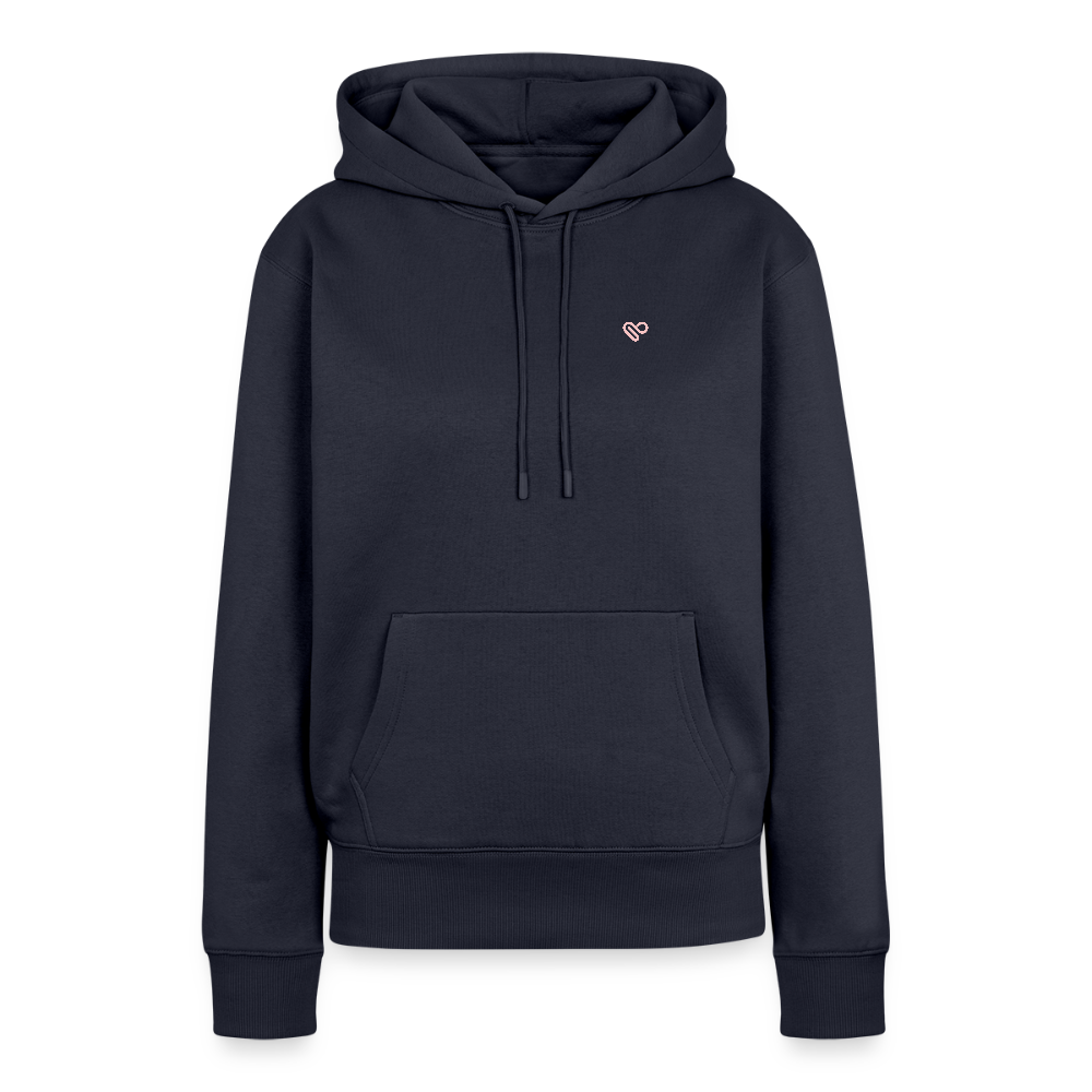 Herzfarben Damen Hoodie – DON’T FEED THE MONKEYS - Navy