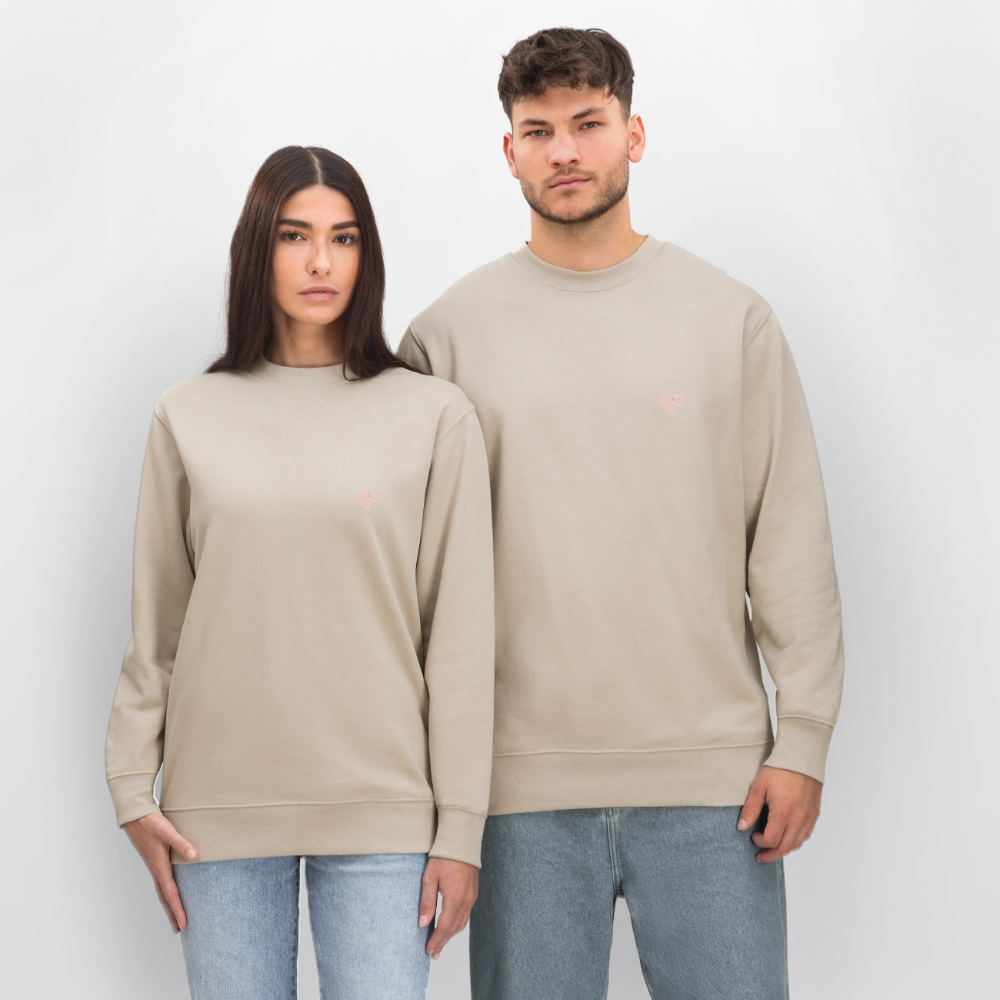 Sweatshirt „OH LA LA“ – Statement Sweat aus 100 % Bio-Baumwolle - Beige