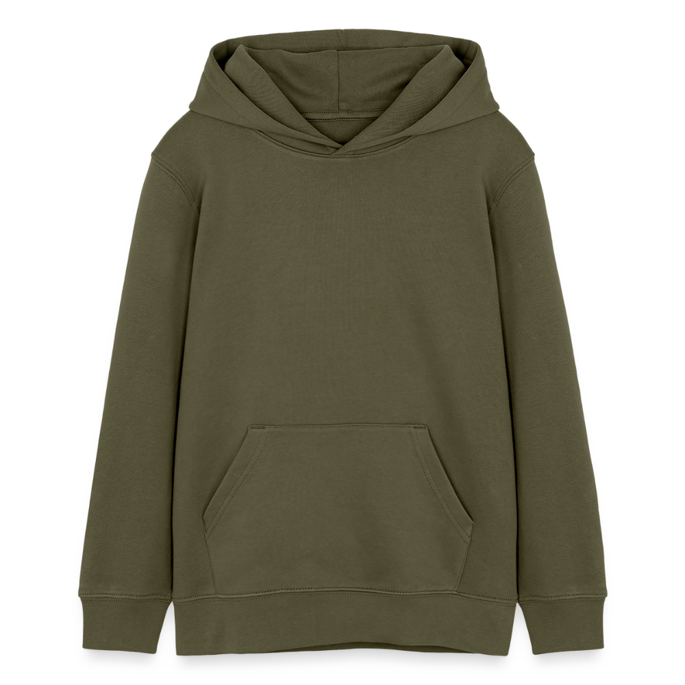 Kinder Hoodie „Dear Santa Define ‘Good’“ – aus 100 % Bio-Baumwolle | 9 - 13 Jahre - Khaki