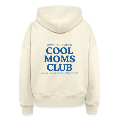 Bio Hoodie „Cool Moms Club“ – Nachhaltiger Kapuzenpullover für Mamas aus 100% Bio-Baumwolle - Natur