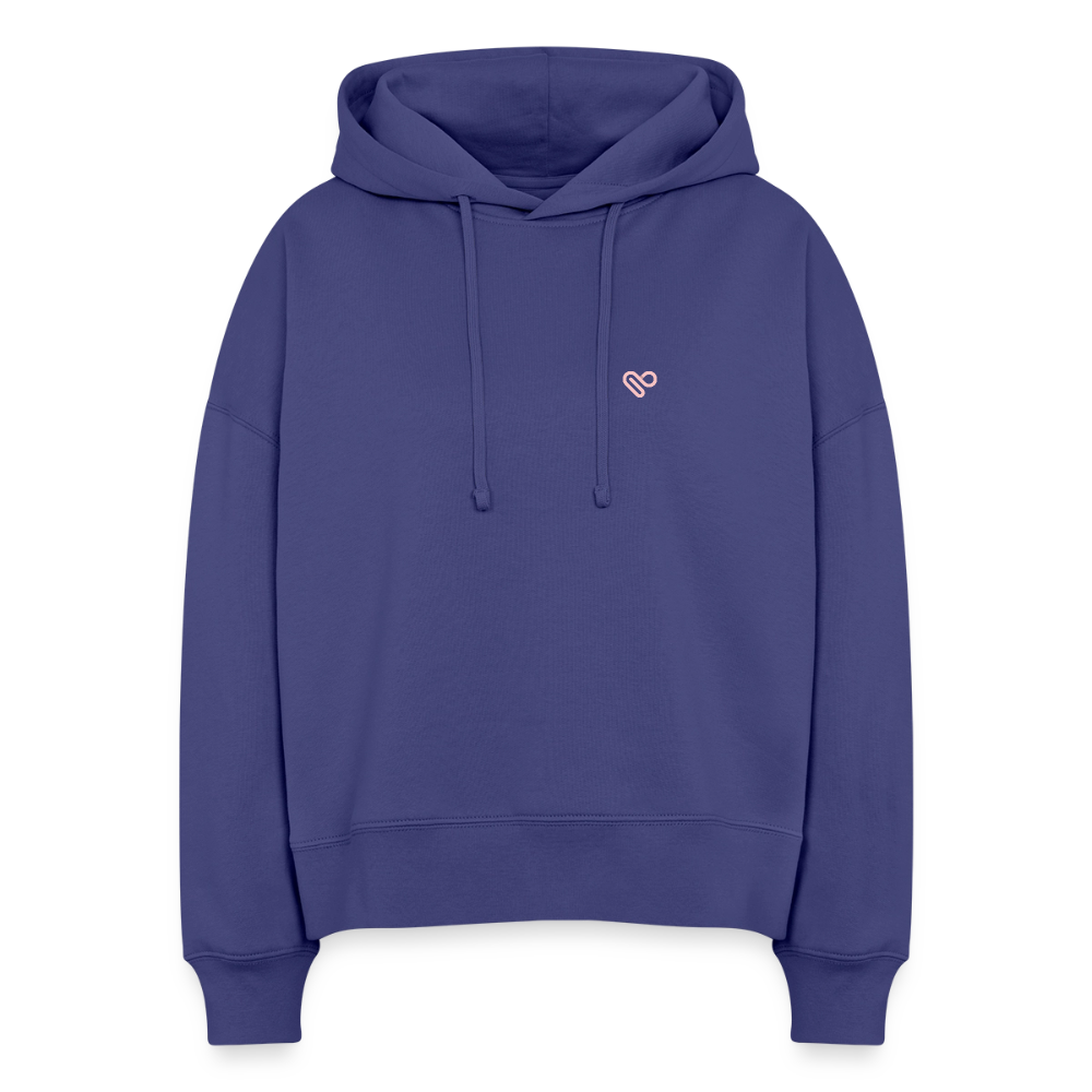 Hoodie – „Don’t Overthink It“ – Statement Hoodie aus Bio-Baumwolle - Dämmerung