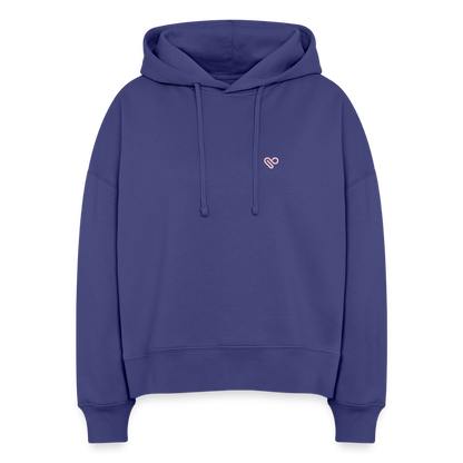Hoodie – „Don’t Overthink It“ – Statement Hoodie aus Bio-Baumwolle - Dämmerung
