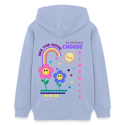 See the Good Kinder Hoodie – Bunter Hoodie mit Regenbogen & Blumen 🌸🌈☀️ - Sky