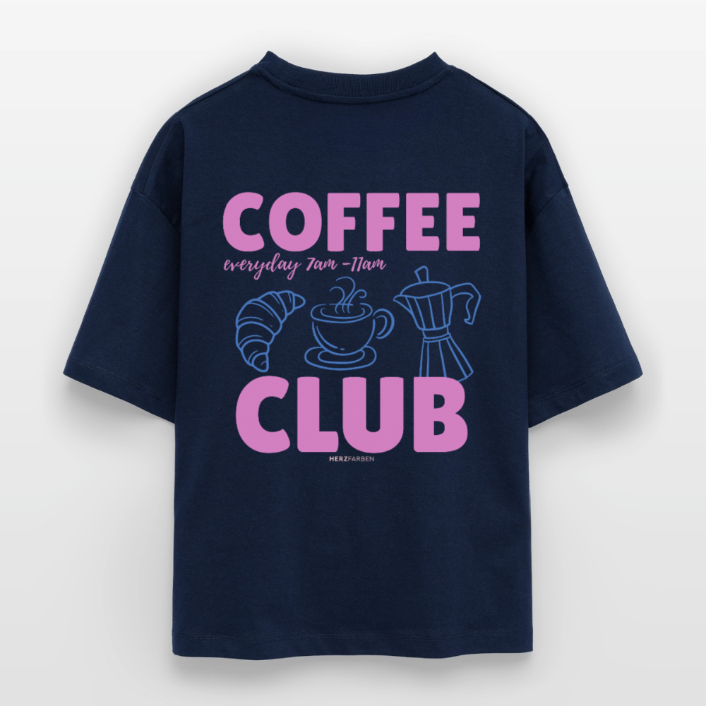 Coffee Club Damen T-Shirt - Navy