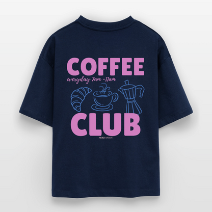 Coffee Club Damen T-Shirt - Navy