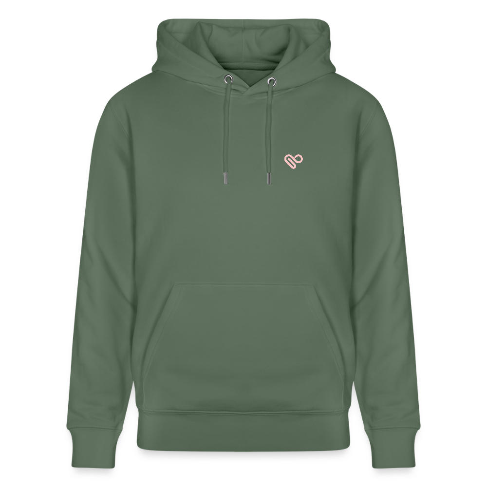 Hoodie „Don’t Overthink It“ – Bio-Baumwolle, nachhaltig & fair - Tanngrün