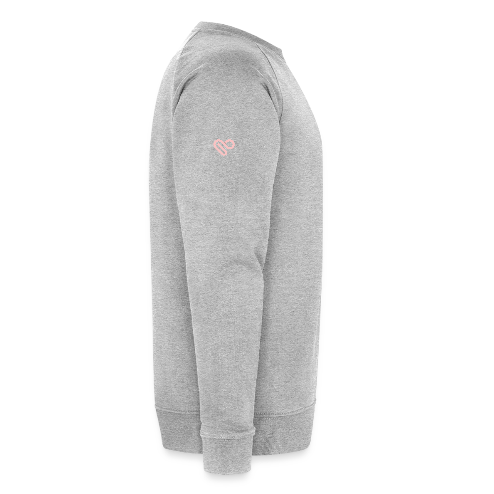 Weihnachts-Sweatshirt „Red Truck with Tree“ – 100% Bio-Baumwolle, nachhaltig & gemütlich 🎄✨ - Grau meliert