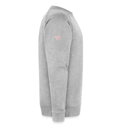 Weihnachts-Sweatshirt „Red Truck with Tree“ – 100% Bio-Baumwolle, nachhaltig & gemütlich 🎄✨ - Grau meliert