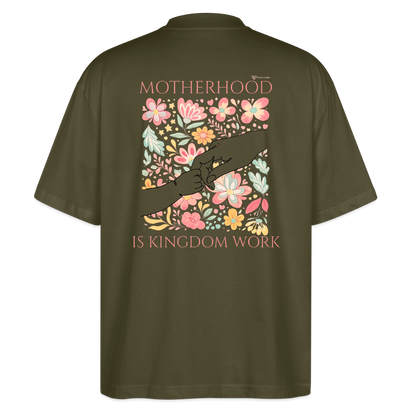 Motherhood is Kingdom Work Damen T-Shirt - Khaki
