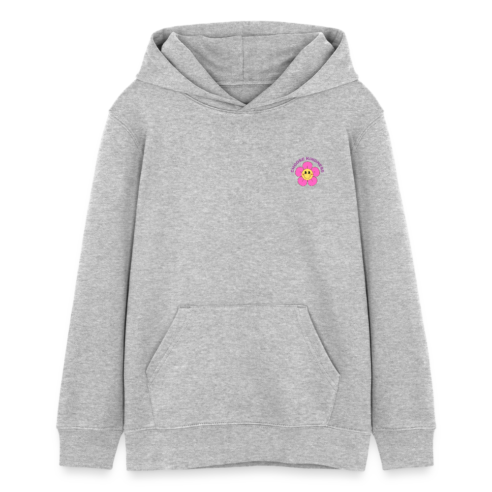 See the Good Kinder Hoodie – Bunter Hoodie mit Regenbogen & Blumen 🌸🌈☀️ - Grau meliert