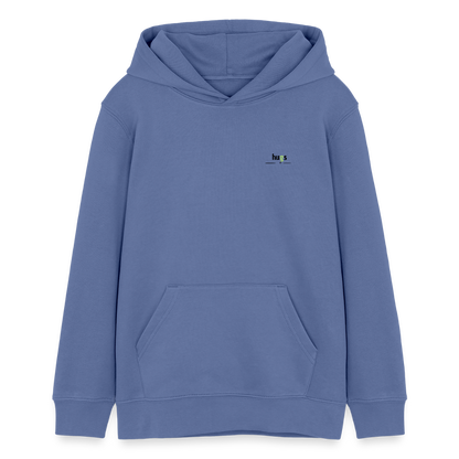 Kinder Hoodie – „I Love Hugs“ Kaktus Motiv – aus 100% Bio-Baumwolle / 9 - 13 Jahre - Blau