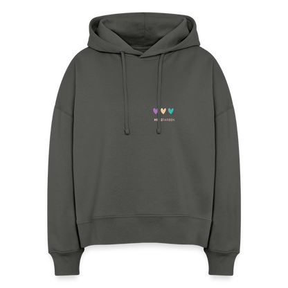Bio Hoodie „Enjoy the little things“ – Nachhaltiger Kapuzenpullover aus 100% Bio-Baumwolle - Anthrazit