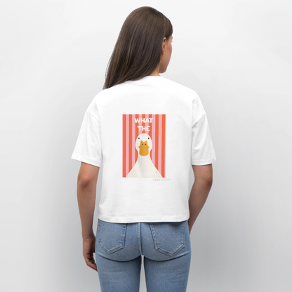 What the Duck Damen T-Shirt - Weiß