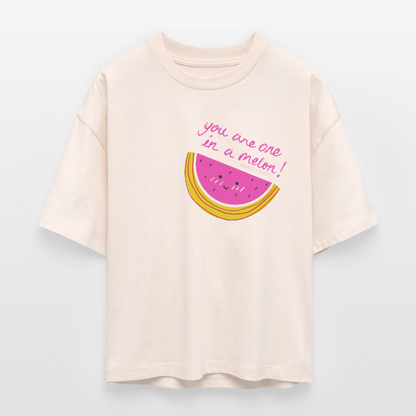Herzfarben Damen T-Shirt „You Are One in a Melon“ – Bio-Baumwolle Statement Shirt | auch für Kinder - Naturroh