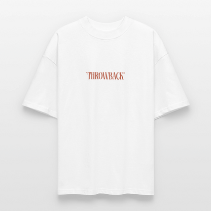 Throwback Herren T-Shirt aus Bio-Baumwolle – Retro Design & Nostalgie Look | Herzfarben - Weiß