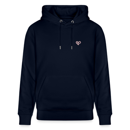Hoodie „Don’t Overthink It“ – Bio-Baumwolle, nachhaltig & fair - Navy
