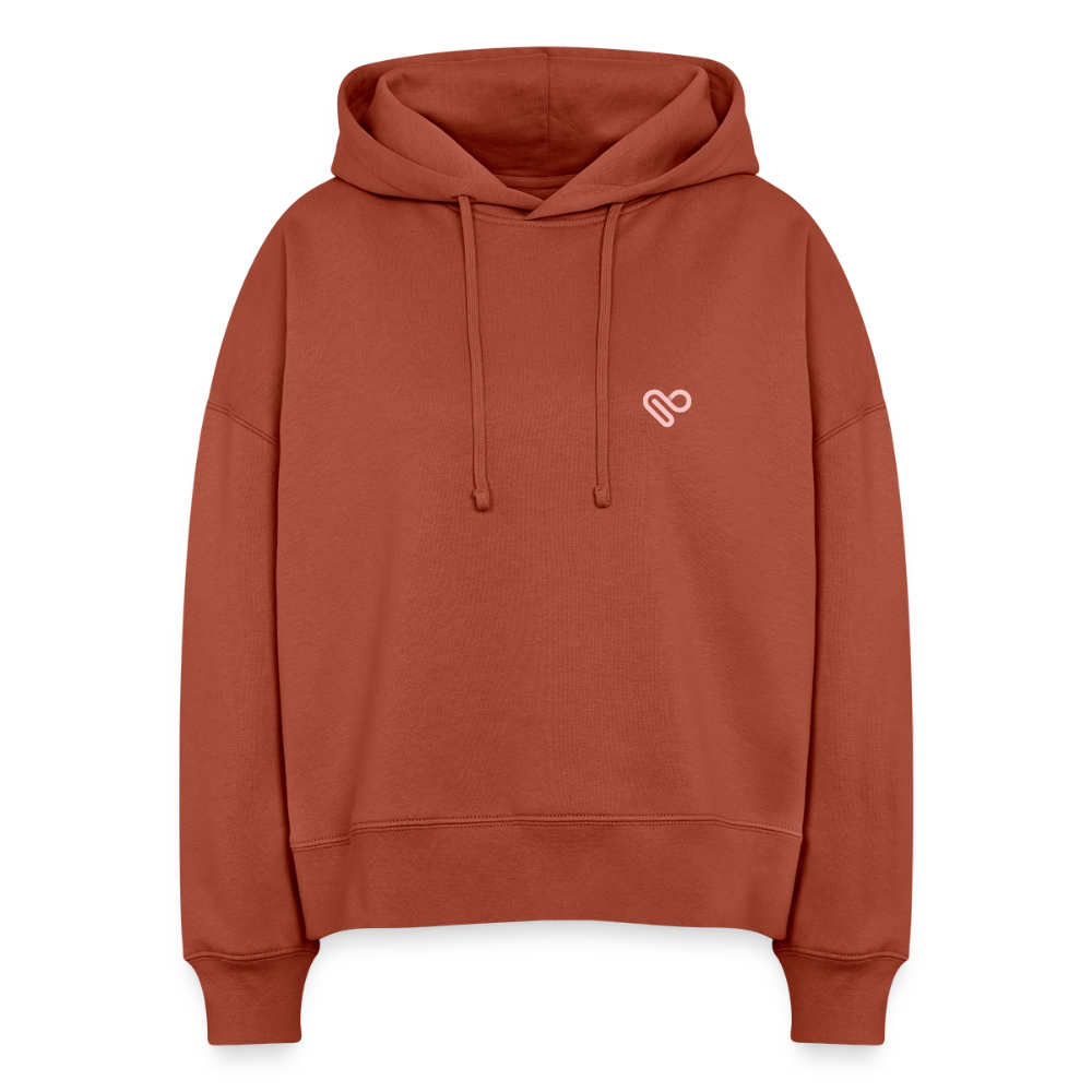 Hoodie „You Are Enough“ für Erwachsene – Nachhaltiger Kapuzenpullover aus 100% Bio-Baumwolle - Terrakotta