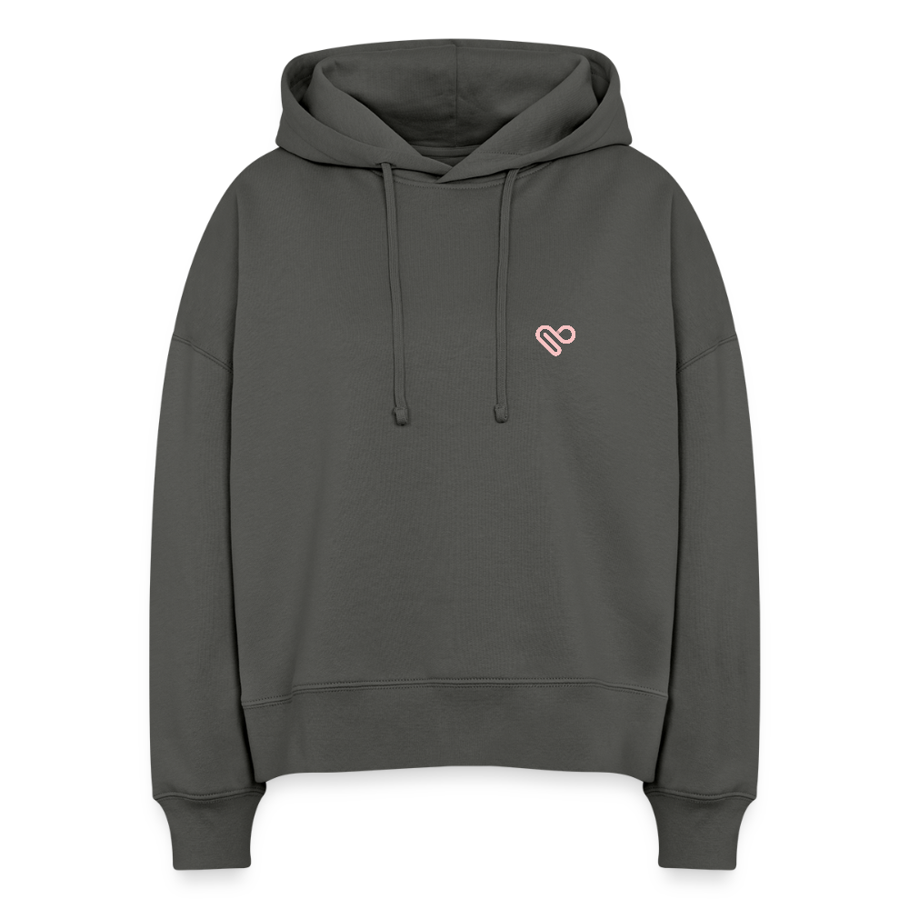 Hoodie „It’s Time to Start Dreaming Again“ – Bio-Baumwolle, fair & nachhaltig - Anthrazit