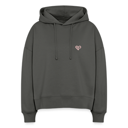 Hoodie „It’s Time to Start Dreaming Again“ – Bio-Baumwolle, fair & nachhaltig - Anthrazit