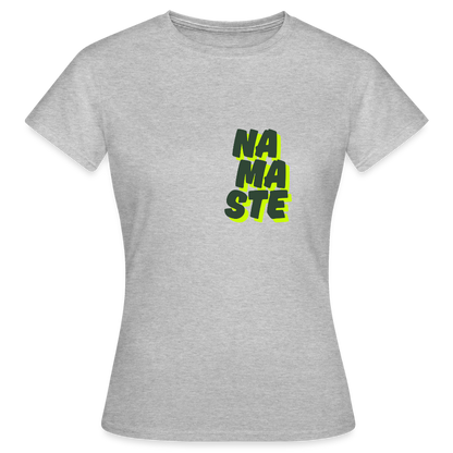 Namaste T-Shirt – Spirituelles Yoga Shirt | Streetwear Design mit Achtsamkeit & Positivität - Grau meliert