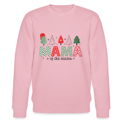 Sweatshirt „Mama of the Season“ 🎅🌲 | Weihnachten | 100% Bio-Baumwolle - Hellrosa