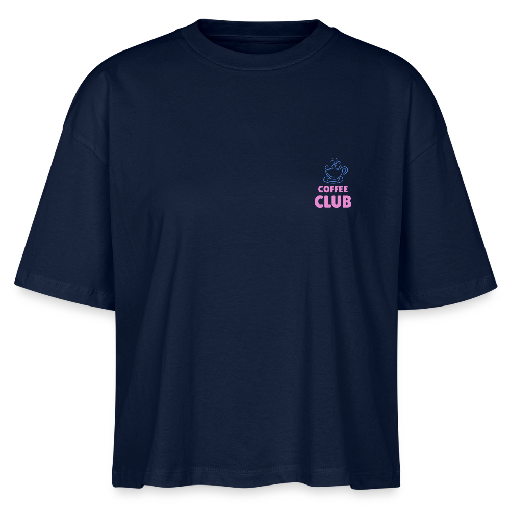 Coffee Club Damen T-Shirt - Navy