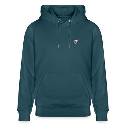 Hoodie „Don’t Overthink It“ – Bio-Baumwolle, nachhaltig & fair - Dunkles Petrol