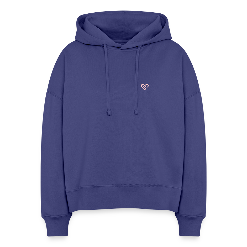 Hoodie – „Don’t Overthink It“ – Statement Hoodie aus Bio-Baumwolle - Dämmerung