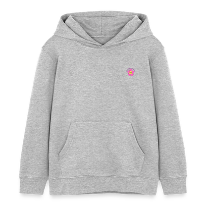 See the Good Kinder Hoodie – Bunter Bio Hoodie mit Regenbogen & Blumen 🌸🌈☀️ - Grau meliert