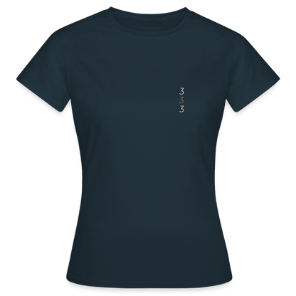 Angel Number 333 T-Shirt – Spirituelles Statement Shirt | Numerologie & Achtsamkeit für positive Energie - Navy