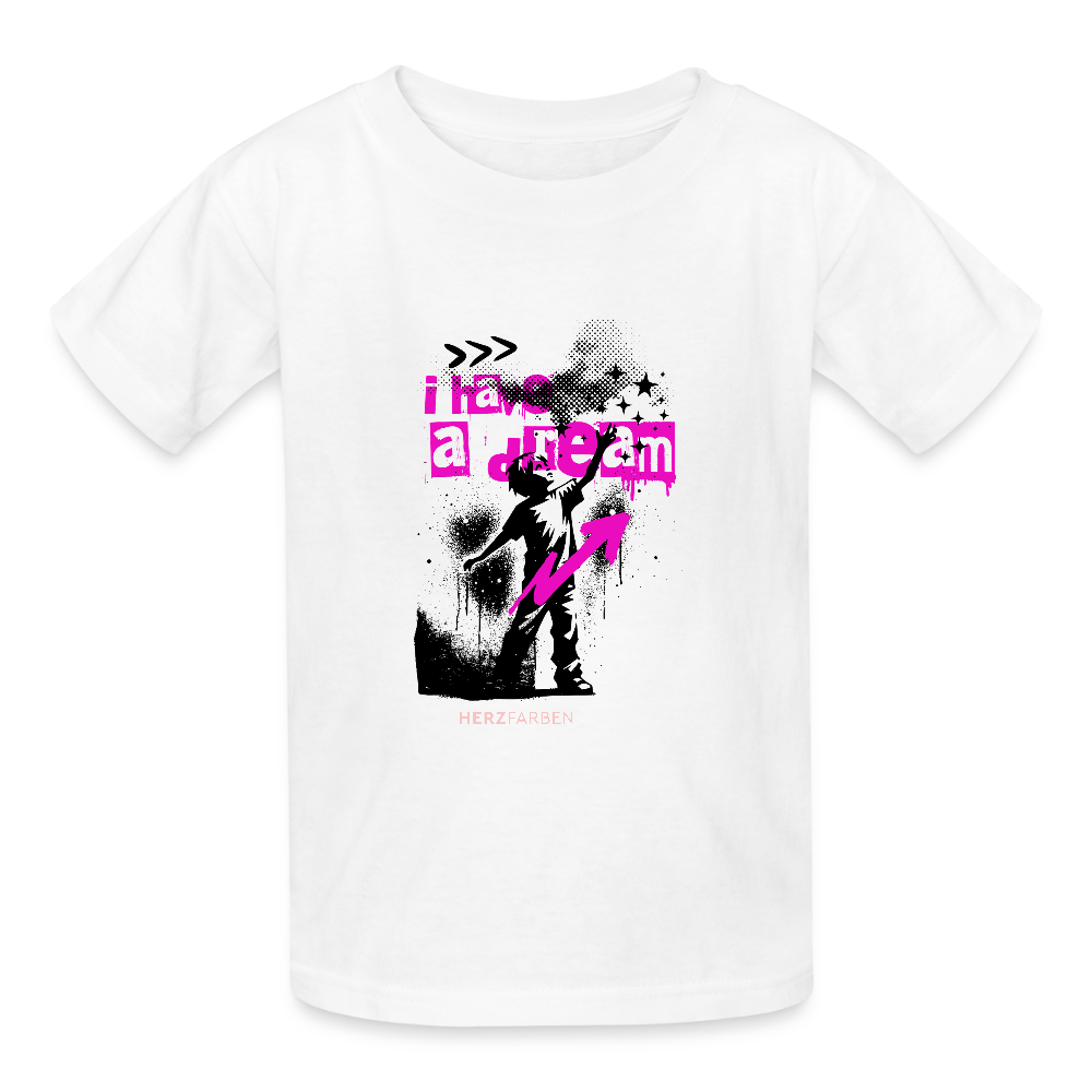 I Have a Dream T-Shirt – Statement-Shirt im Streetstyle Look - Weiß