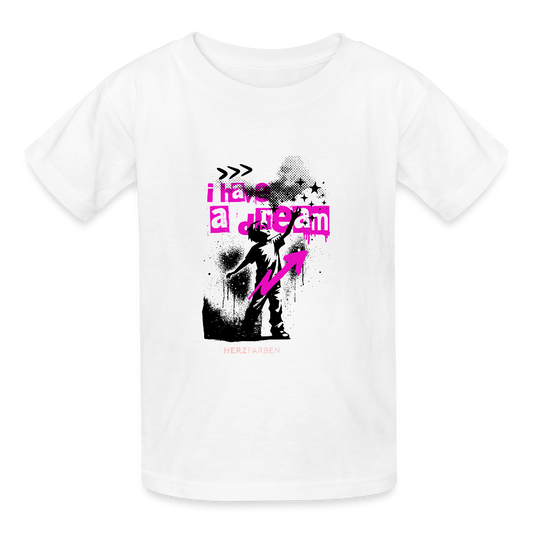 I Have a Dream T-Shirt – Statement-Shirt im Streetstyle Look - Weiß