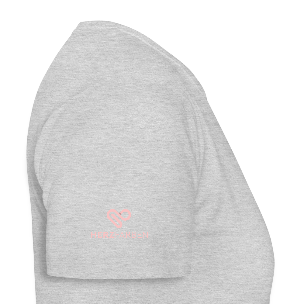 Peace of Mind T-Shirt – Boho Floral Retro Shirt | Achtsamkeit & innere Ruhe Design - Grau meliert