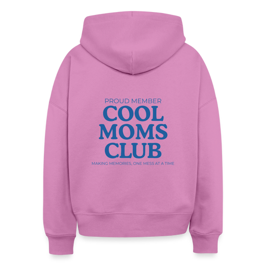 Bio Hoodie „Cool Moms Club“ – Nachhaltiger Kapuzenpullover für Mamas aus 100% Bio-Baumwolle - Pink