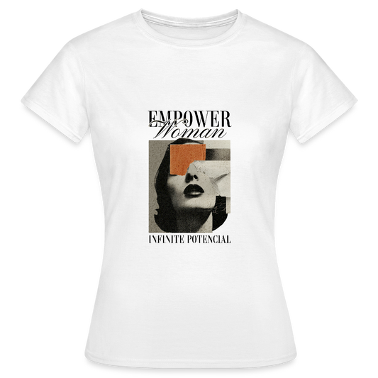 Empower Woman T-Shirt – Feminist Graphic Tee | Infinite Potential Shirt - Weiß