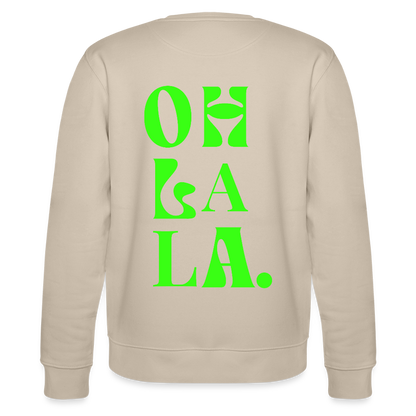 Sweatshirt „OH LA LA“ – Statement Sweat aus 100 % Bio-Baumwolle - Beige