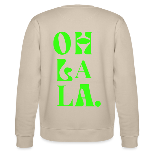 Sweatshirt „OH LA LA“ – Statement Sweat aus 100 % Bio-Baumwolle - Beige