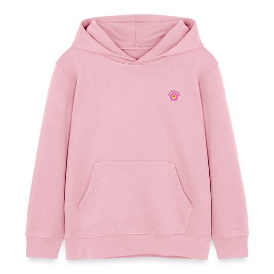 See the Good Kinder Hoodie – Bunter Bio Hoodie mit Regenbogen & Blumen 🌸🌈☀️ - Hellrosa