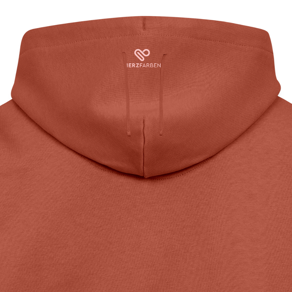 Hoodie „Red Christmas Truck“ 🎄🚛 | Weihnachtspulli | 100% Bio-Baumwolle - Terrakotta