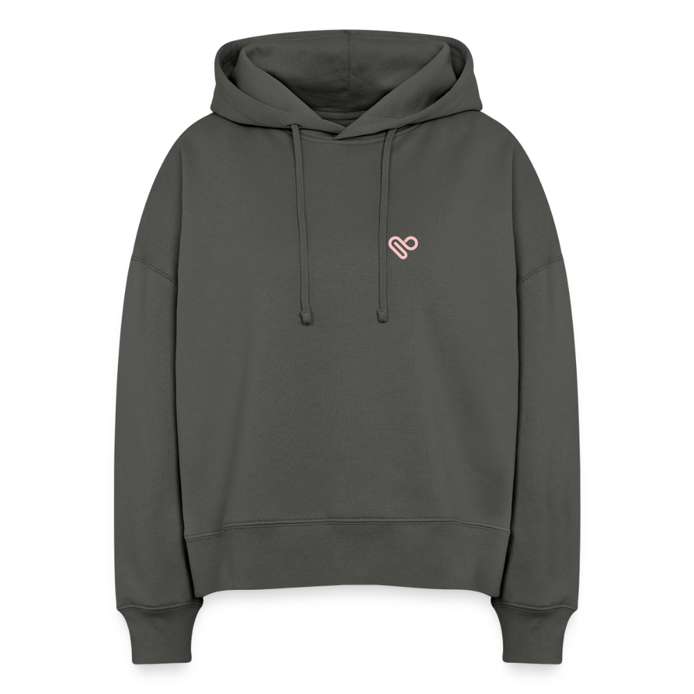 Hoodie „What if you fly?“ – Motivations Hoodie aus 100% Bio-Baumwolle - Anthrazit