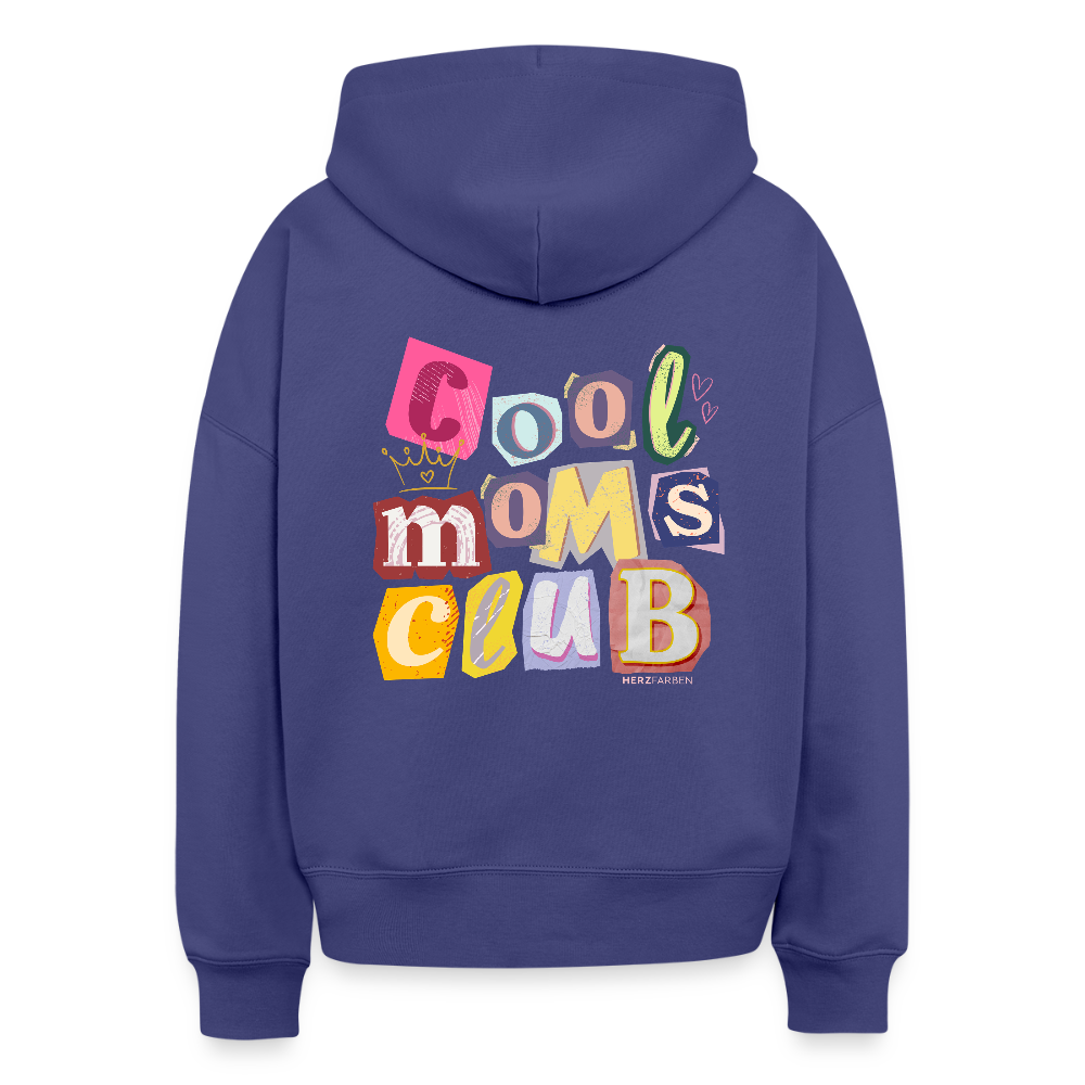 Damen Hoodie – COOL MOMS CLUB | 100 % Bio-Baumwolle · Vegan · Statement Hoodie für Mamas - Dämmerung